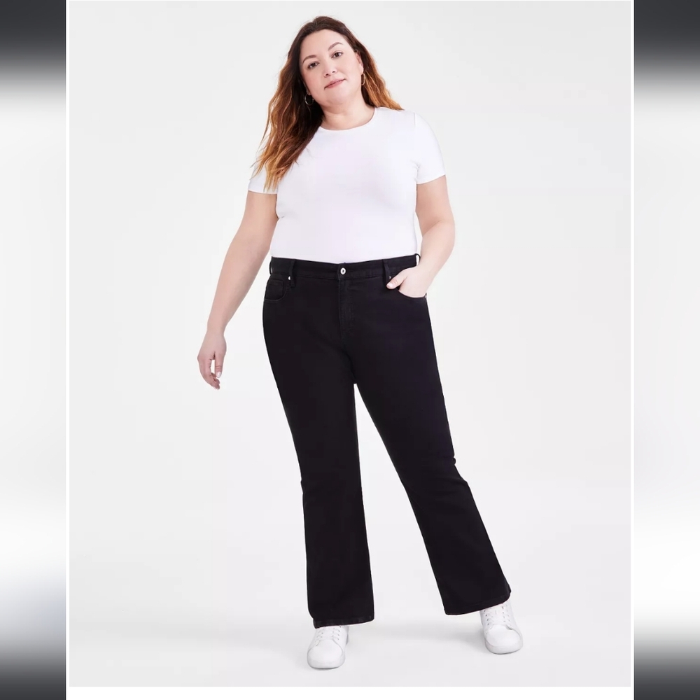 NWT STYLE & CO Plus Size Mid Rise Bootcut Jeans  20WP